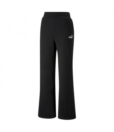 PUMA Essentials+ Embroidery Wide Pants 670006-01 ΜΑΥΡΟ