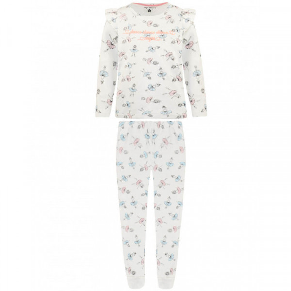 ENERGIERS Παιδικό Σετ Πυζάμα Κορίτσι Bebe 35-122304-9 ΛΕΥΚΟ
