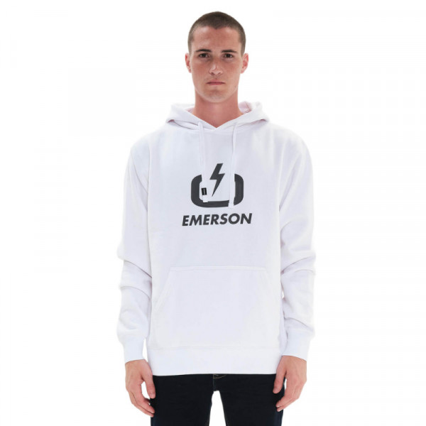 EMERSON Men's Hooded Sweat 222.EM20.01 WHITE