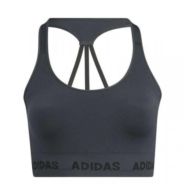 ADIDAS Training Aeroknit Bra (Plus Size) GL6214 ΑΝΘΡΑΚΙ