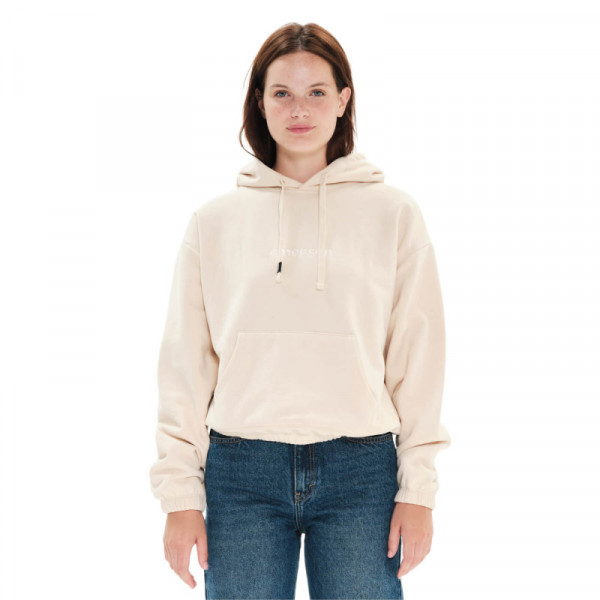 EMERSON Women's Hooded Sweat 222.EW20.77 ECRU