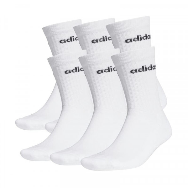 ADIDAS Half-Cushioned Crew Socks 3 Pairs GE1379 ΛΕΥΚΟ