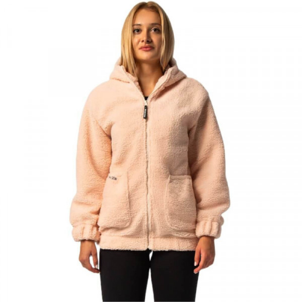 BE:NATION Sherpa Full Zip Hood Loose 07102203-8D ΚΡΕΜ