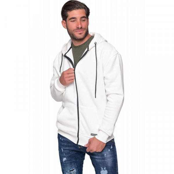 MADMEXT Drake Full-Zip Hood MDXT.0970 ΛΕΥΚΟ