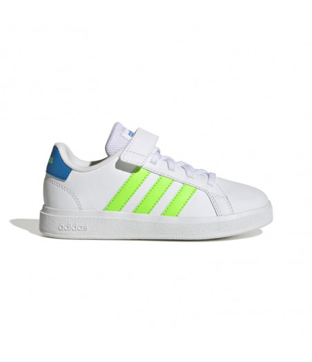 ADIDAS Grand Court Lifestyle Court Elastic Lace and Top Strap Shoes GW6515 ΛΕΥΚΟ