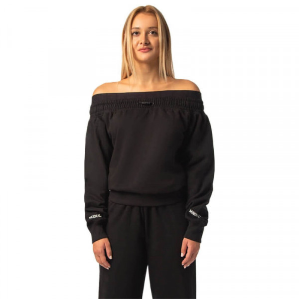 BE:NATION Off-Shoulder 06102203-01 ΜΑΥΡΟ