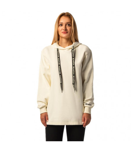 BE:NATION Long Antifit Hoodie 06102204-2A OFF WHITE