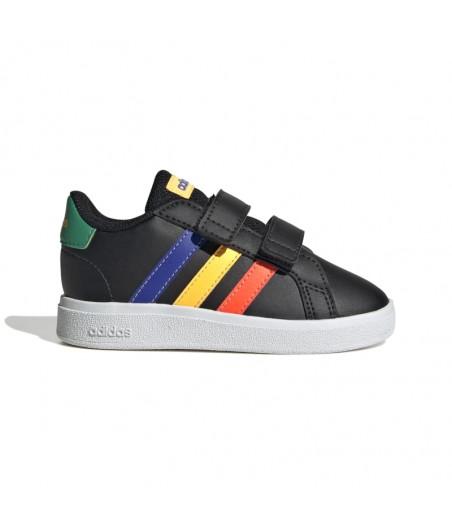 ADIDAS Grand Court Lifestyle Hook and Loop Shoes - ΜΑΥΡΟ