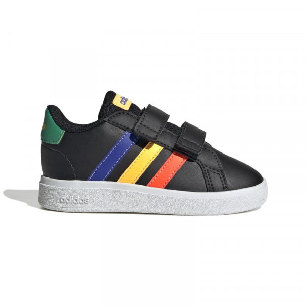 ADIDAS Grand Court Lifestyle Hook and Loop Shoes - ΜΑΥΡΟ