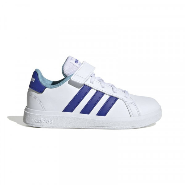 ADIDAS Grand Court Court Elastic Lace and Top Strap Shoes - ΛΕΥΚΟ