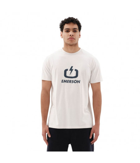 EMERSON Logo Men's Short Sleeve T-Shirt - OFF WHITE