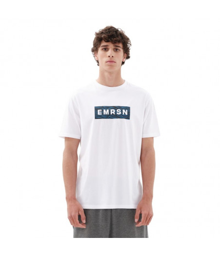 EMERSON Graphic Logo Men's Short Sleeve T-Shirt - ΛΕΥΚΟ