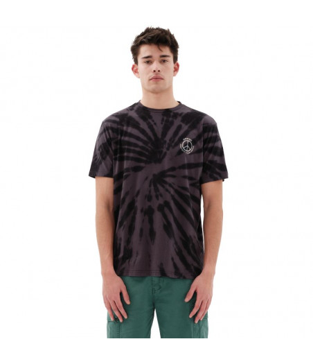 EMERSON ''Protect Your Peace'' Tie Dye Men's Short Sleeve T-Shirt - OFF BLACK