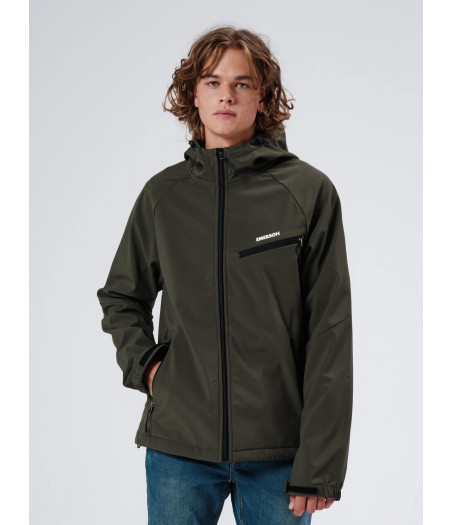 EMERSON Men's Soft Shell Jacket with Hood Army Green 212.EM11.02