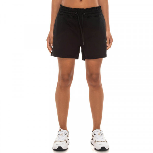 BE:NATION Cotto/Elastan Terry Shorts - ΜΑΥΡΟ