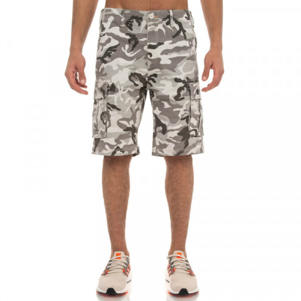 BE:NATION Cargo Shorts Camo - ARMY GREY