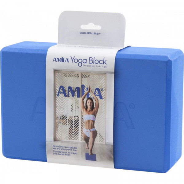 AMILA Brick Τούβλο Yoga - ΜΠΛΕ