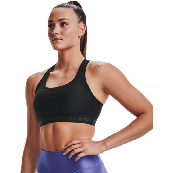 UNDER ARMOUR Women's Armour® Mid Crossback Sports Bra Αθλητικό Μπουστάκι Μαύρο