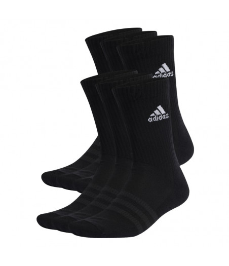 ADIDAS Cushioned Sportswear Crew Socks 6 ζευγάρια Κάλτσες Μαύρες