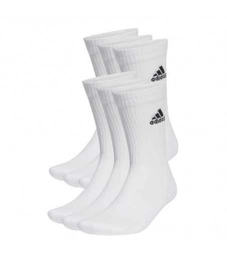 ADIDAS Cushioned Sportswear Crew Socks 6 ζευγάρια Κάλτσες Λευκό