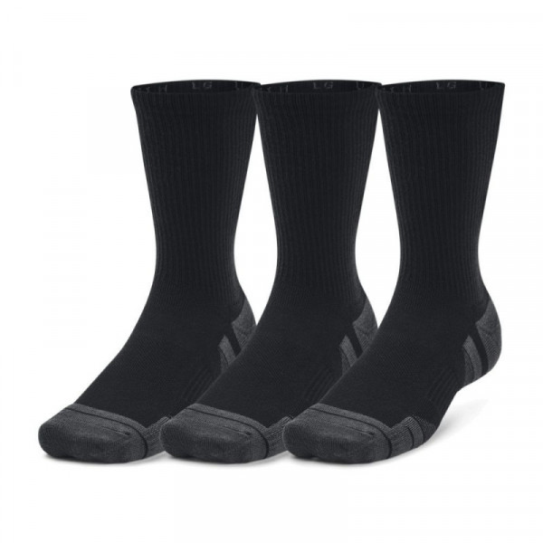 UNDER ARMOUR UA Performance Tech 3-Pack Crew Socks Κάλτσες Μαύρες