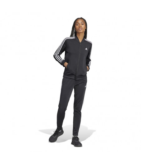 ADIDAS Essentials 3-Stripes Track Suit Γυναικείο Σετ Φόρμα Μαύρο