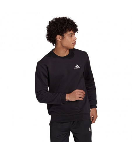 ADIDAS Essentials Fleece Sweatshirt Ανδρικό Φούτερ Μαύρο