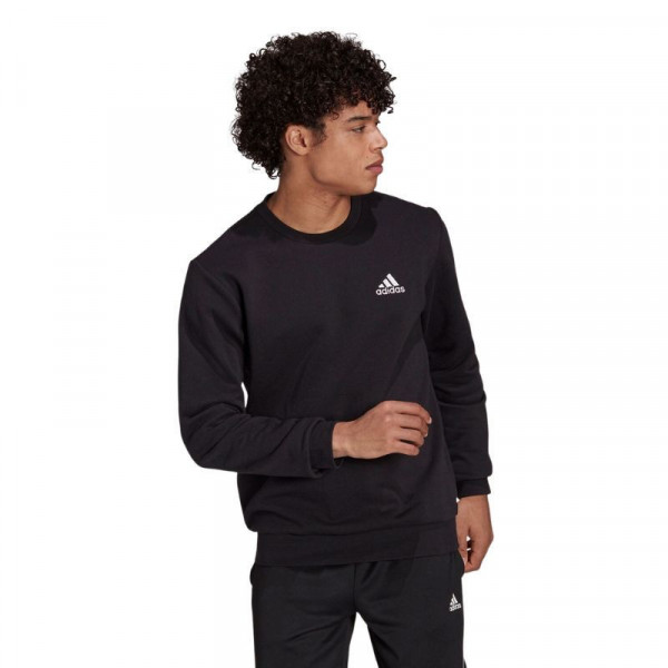 ADIDAS Essentials Fleece Sweatshirt Ανδρικό Φούτερ Μαύρο