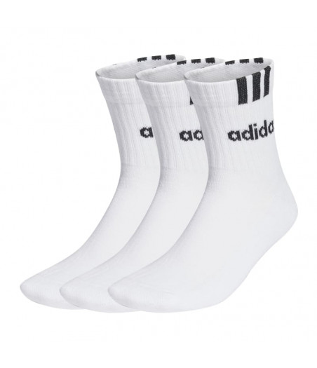 ADIDAS 3-Stripes Linear Half-Crew Cushioned Socks Κάλτσες