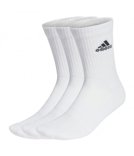 ADIDAS Cushioned Crew Socks 3 Pairs Κάλτσες Μακριές Λευκές