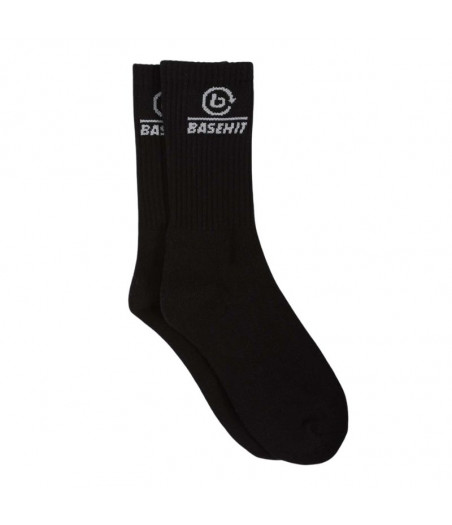 BASEHIT Unisex Socks 3 Pair Μακριές Κάλτσες Μαύρες