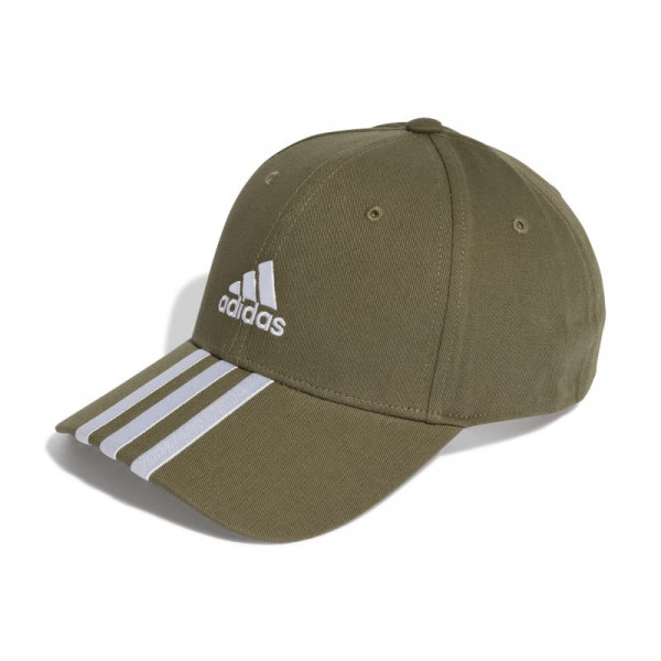 ADIDAS Baseball 3-Stripes Cotton Twill Baseball Cap Καπέλο Jockey ΧΑΚΙ