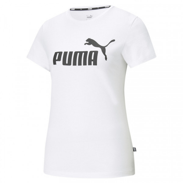 PUMA ESS Logo W T-Shirt Γυναικεία Κοντομάνικη Μπλούζα Λευκή