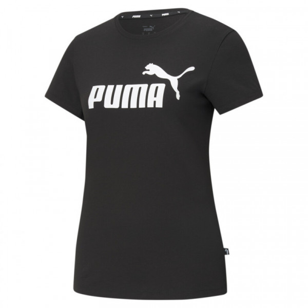 PUMA ESS Logo W T-Shirt Γυναικεία Κοντομάνικη Μπλούζα Μαύρη