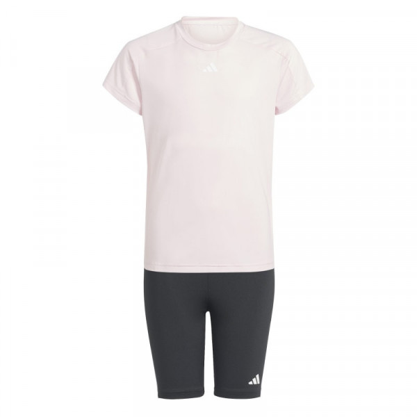 ADIDAS Train ESS Tee and Shorts Set Kids Παιδικό Σετ Ροζ