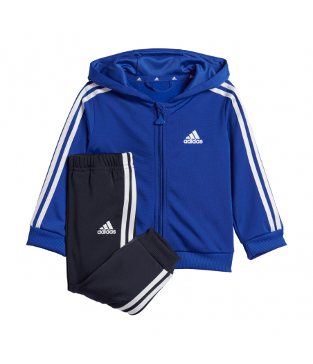 ADIDAS INF ESS 3-Stripes Shiny Polyester Tracksuit Βρεφικό Σετ Φόρμα - ΜΠΛΕ