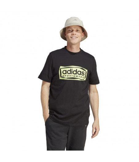 ADIDAS Folded Sportswear Graphic Tee Ανδρική Κοντομάνικη Μπλούζα - ΜΑΥΡΟ
