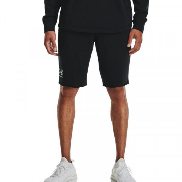 UNDER ARMOUR Men's Rival Terry Shorts Ανδρική Βερμούδα - ΜΑΥΡΟ