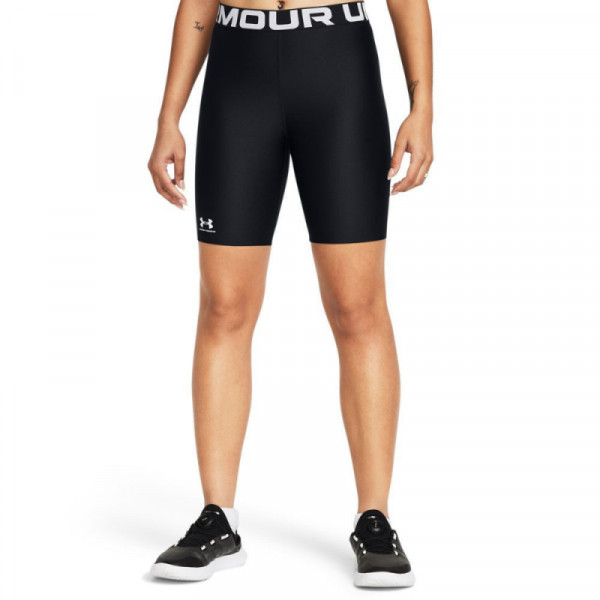 UNDER ARMOUR Women's HeatGear® Κολάν Biker - ΜΑΥΡΟ