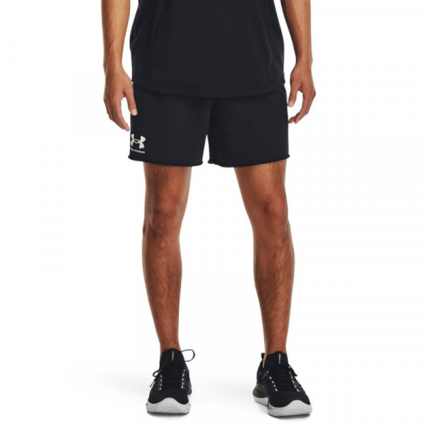 UNDER ARMOUR Men's Rival Terry Shorts Ανδρικό Σορτς - ΜΑΥΡΟ