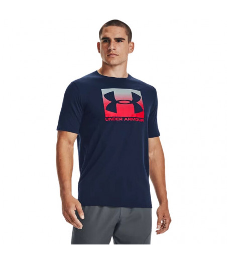 UNDER ARMOUR Men's Boxed Sportstyle Short Sleeve T-Shirt - NAVY BLUE
