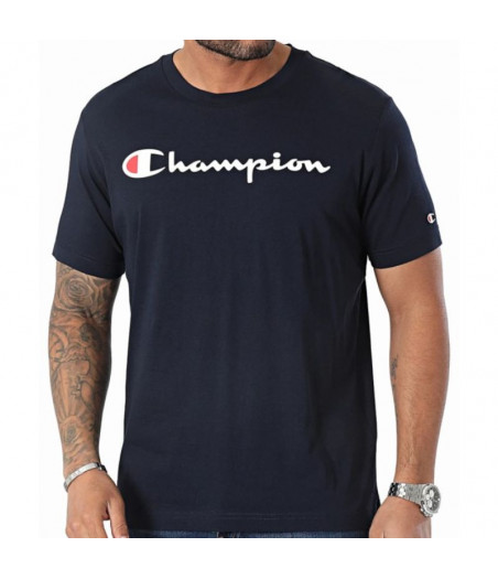 CHAMPION Ανδρική Κοντομάνικη Μπλούζα - NAVY BLUE
