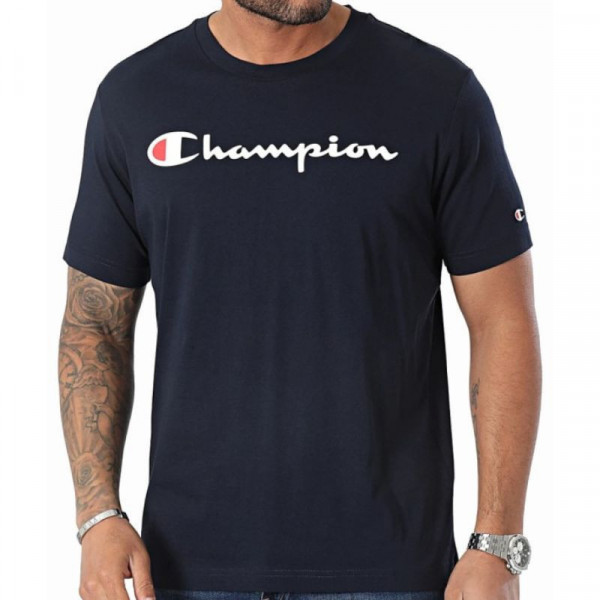 CHAMPION Ανδρική Κοντομάνικη Μπλούζα - NAVY BLUE