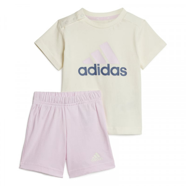 ADIDAS ESS Organic Cotton Βρεφικό Σετ Κορίτσι - ΕΚΡΟΥ