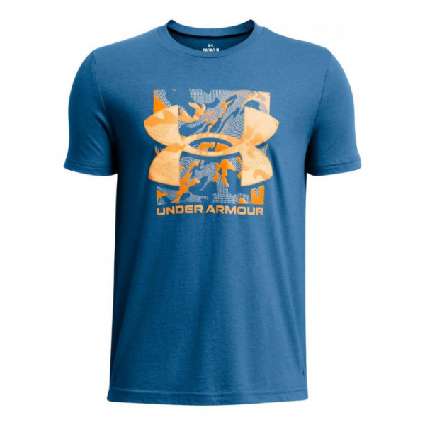 UNDER ARMOUR Boy's Box Logo Παιδική Κοντομάνικη Μπλούζα - ΜΠΛΕ