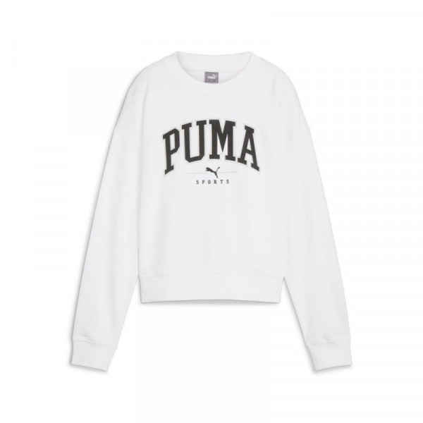 PUMA SQUAD Crew TR Γυναικεία Μπλούζα Φούτερ - ΛΕΥΚΟ