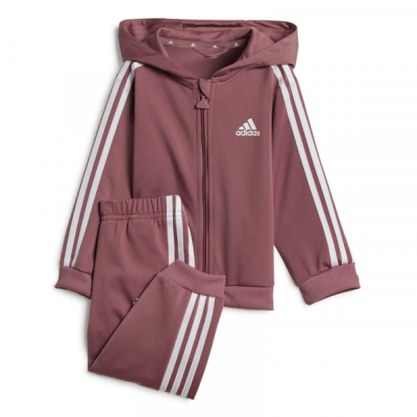 ADIDAS ESS Shiny Hooded Track Suit Παιδικό Σετ Φόρμα - ΣΑΠΙΟ ΜΗΛΟ