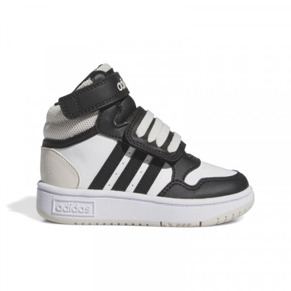 ADIDAS Hoops Mid Παιδικά Μποτάκια - ΑΣΠΡΟΜΑΥΡΟ