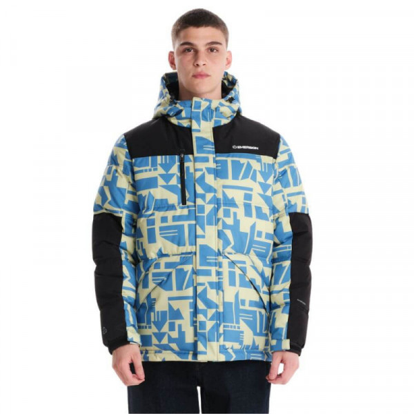 EMERSON Ανδρικό Μπουφάν Puffer Με Κουκούλα - PR467 L.GREEN/BLACK