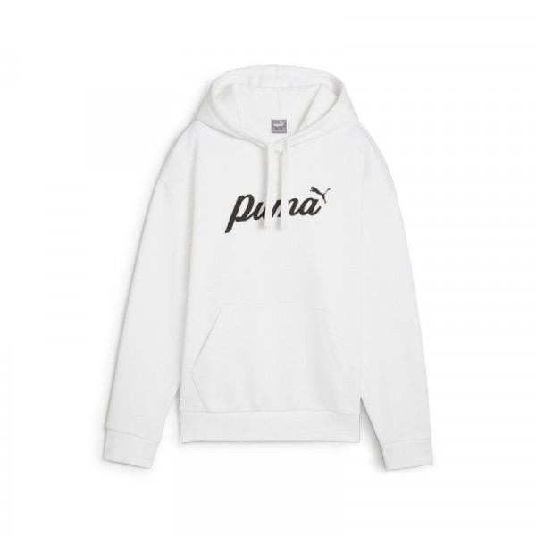 PUMA ESS Script Hoodie Γυναικεία Φούτερ Με Κουκούλα - ΛΕΥΚΟ